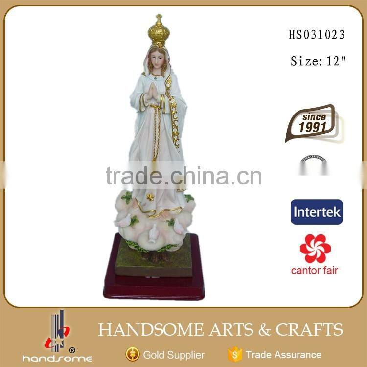 12 Inch Our Lady of Fatima Resin Sculpture Religious Statues