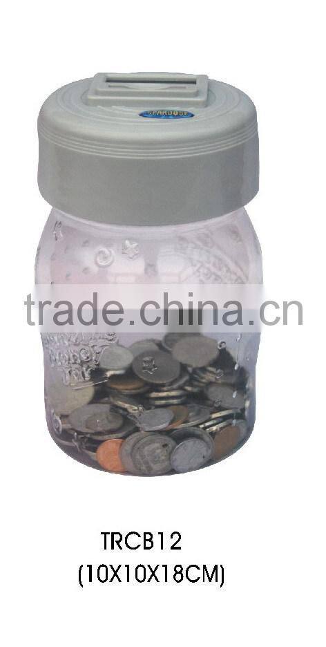 Logo printed digital plastic coin bank with sum memory IC