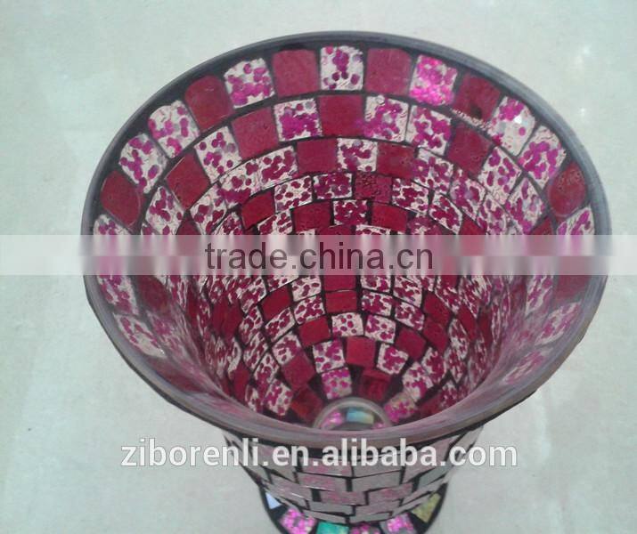 Iridescent Colored Mosaic Holder Unique Modern Home Decorations