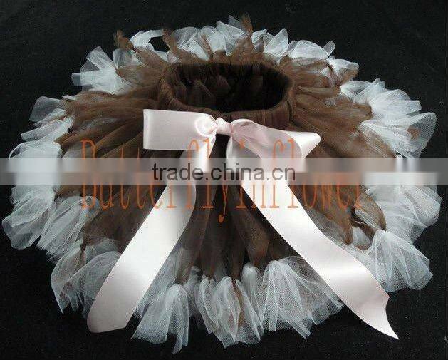 lime hot pink tutus with yellow silk ribbon