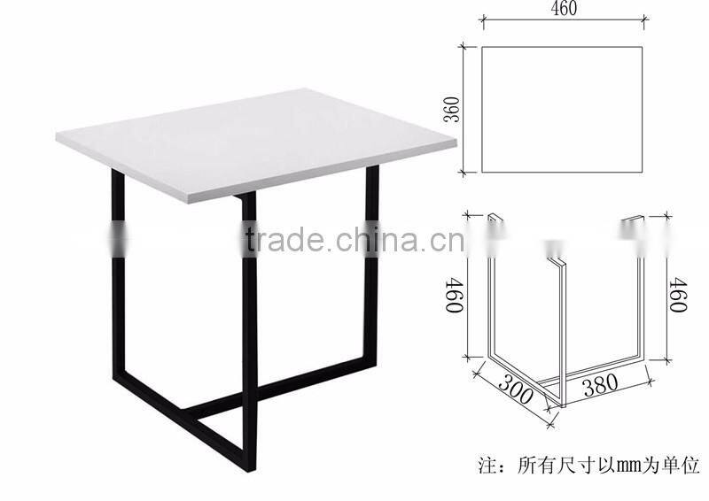 Factory cheap price metal furniture table iron powder coating black table legs
