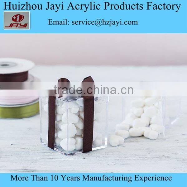 Personalized clear acrylic wishing well box for wedding or baby shower