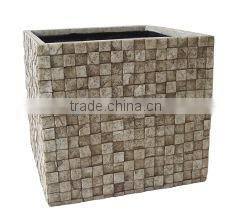 fiberglass flower pot cube gardening flower planters