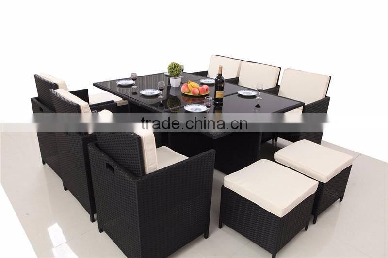 Outdoor Garden rattan dining table set