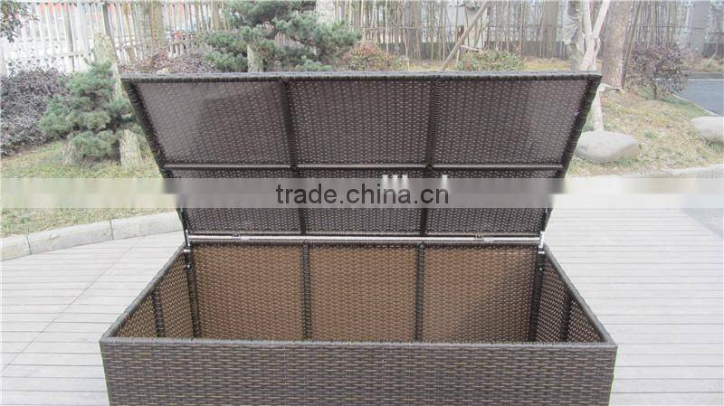 KD Aluminum Outdoor Furniture Rattan Storage Boxs With Air