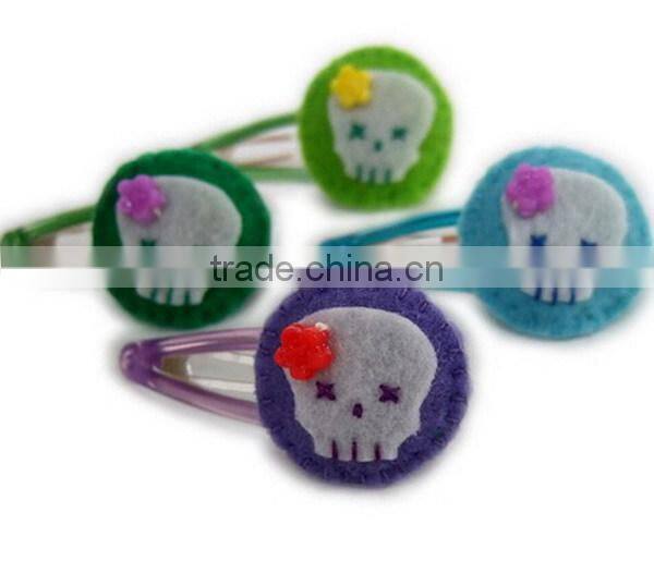 hot 2017 best selling new product decorative custom handmade fabric china supplier felt cheap hair claw clip