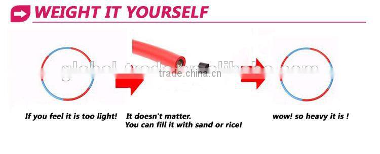 Body Building Products Fitness Equipment Foldable Fashion Hulahoops with foam Strip 450222