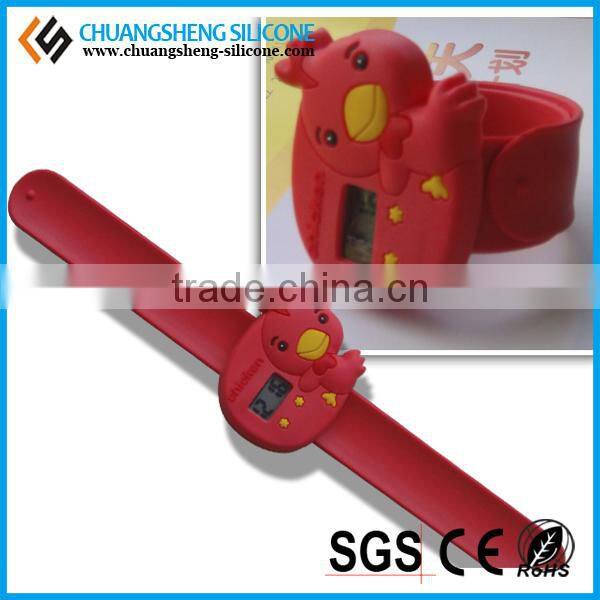 Customized production wholesale price cute animal silicone bracelet