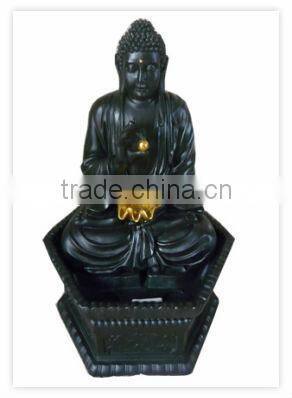 Hand-Carved Fiber Buddha Statue