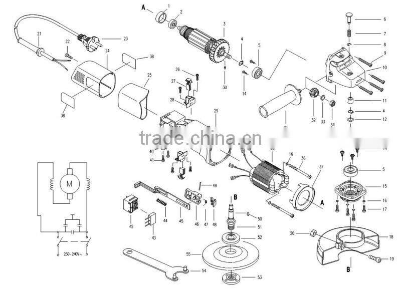 big power electric angle grinder