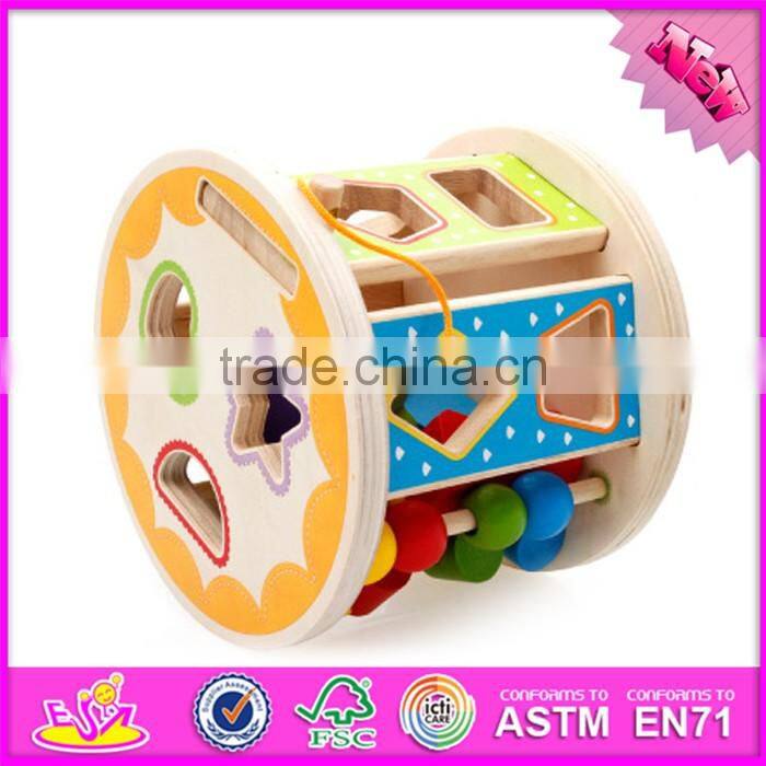 2017 new design multi-function blocks wooden shape toys for toddlers W12D066