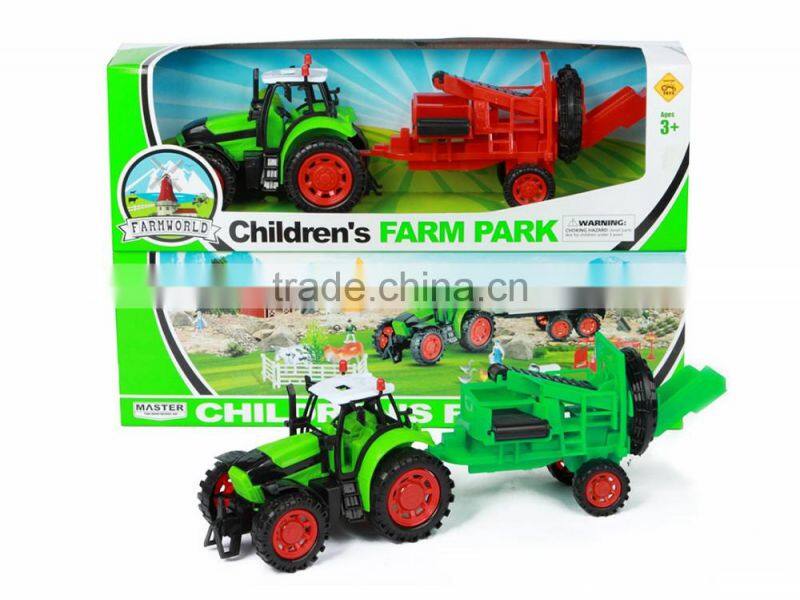 2016 friction cheap plastic farm toy tractors for sale