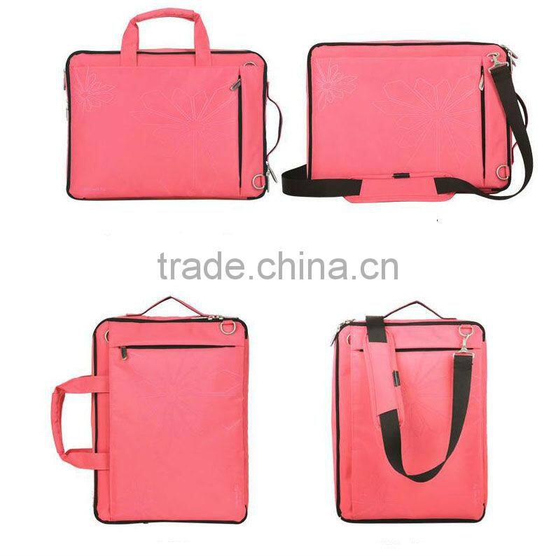 Pink Printed Laptop Bag Women