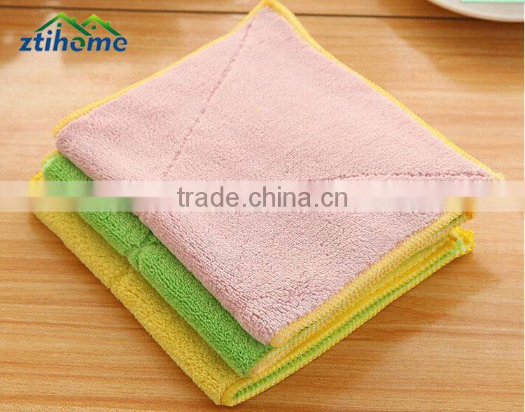 double-side Microfiber kitchen dish cloth buy from China online