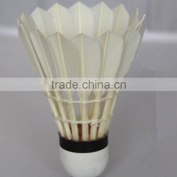Durable goose feather shuttlecock for badminton, indoor sports for tournament