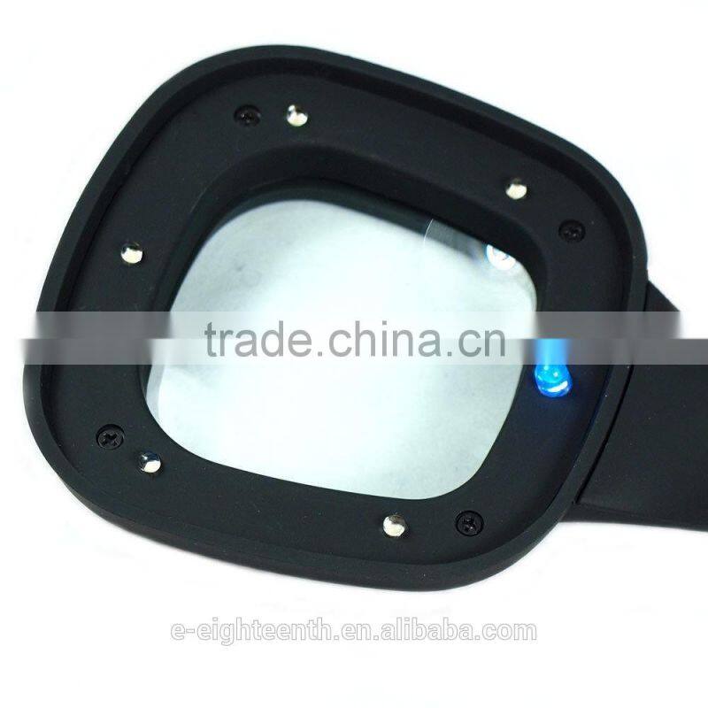 2016 New high quality 4X Magnifier LED UV light Prop UpStand Reading Magnifying TH600558-2