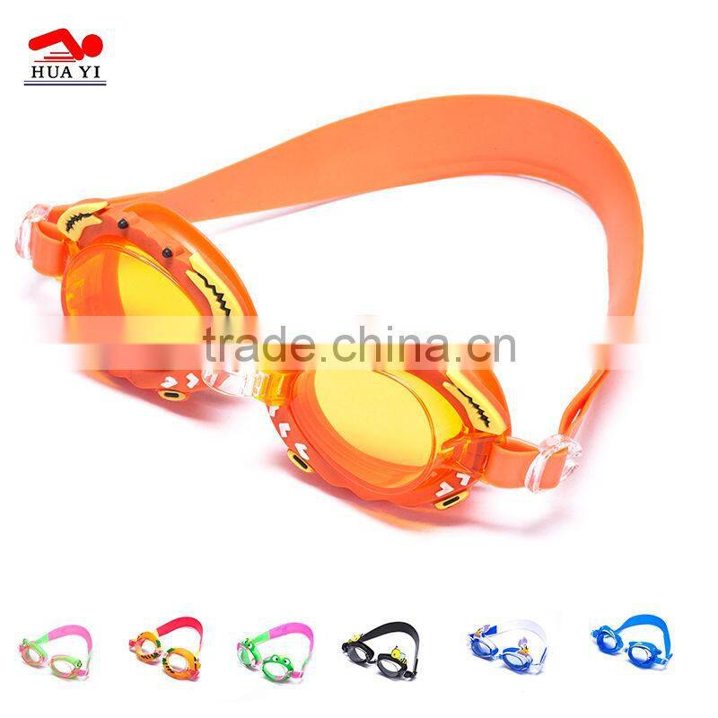 Silicone head strap durable long anti fog swimming goggle