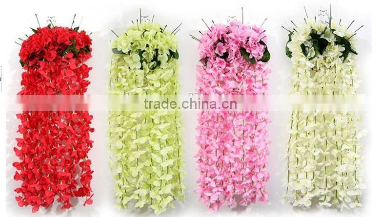 Artificial decorative flower vine, artificial garland