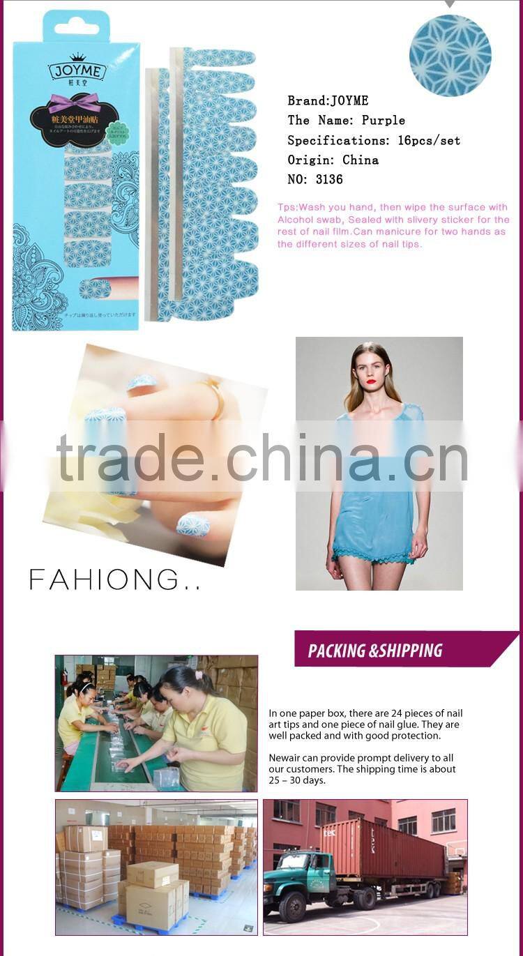 100% Nail Polish Strip VIVI Nail Art Patch Promotional