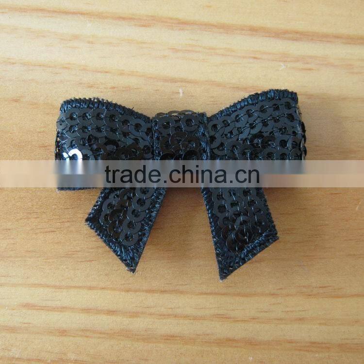 sequin bow flower clip for kids hair accessories