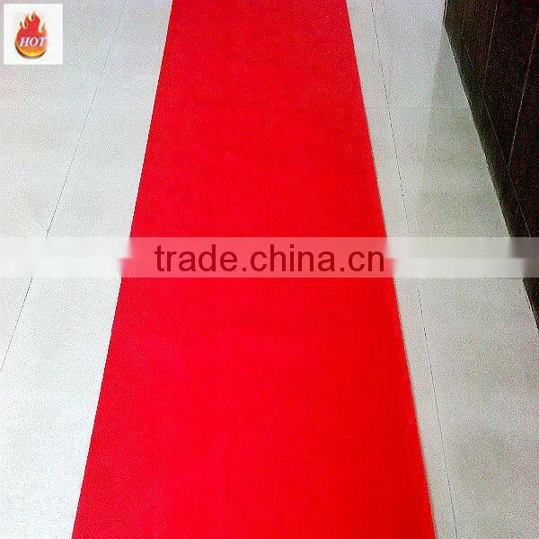 Party decorative carpet runner/factory hot sale decorative white wedding runner/wedding carpet/mat exhib