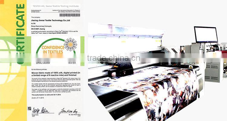 2015 Customized High Quality Silk Scarf Digital Print Porcess Service Multicolor Photo realistic