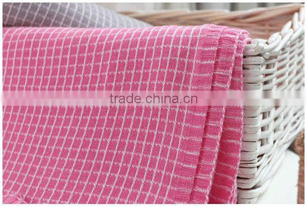 Cheap Price Red & White Quick Easy Baby Blanket Knit Blanket