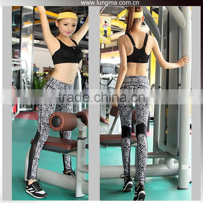 Woman Gym Wear Seamless Compression Running Top High Impact Yoga Sports Bra