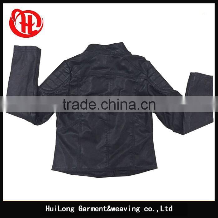 New Autumn short jackets coats pu black women leather jackets