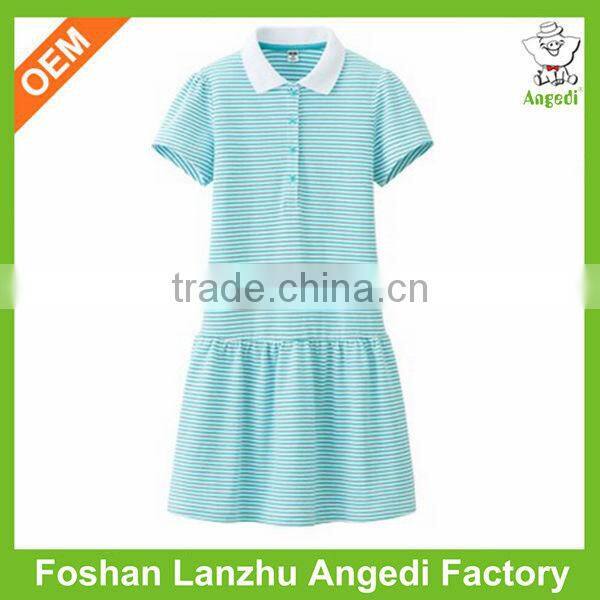 Kids striped t-shirt Salable children plain t-shirt dresses