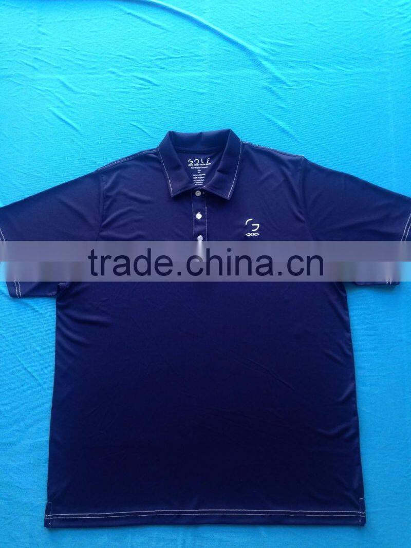 HIGH QUALITY 100%POLYESTER POLO SHIRT WITH EMBROIDERY