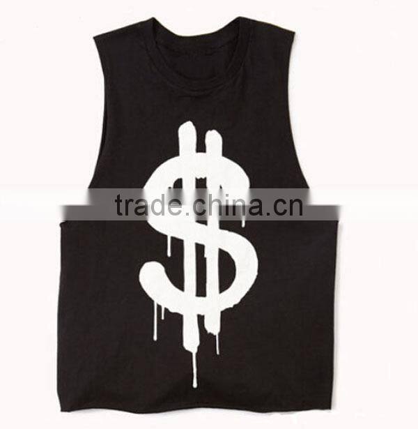 Cheapest factory price custom women printed tank top