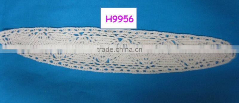 machine crochet lace hairband for women
