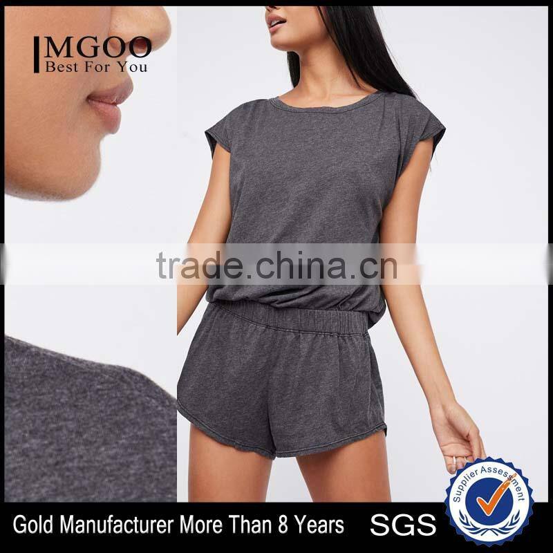 Fashion Summer Women Ladies Romper Short Jumpsuit open back design