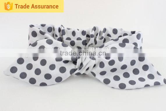 2015 latest Hot selling baby bow cotton headband