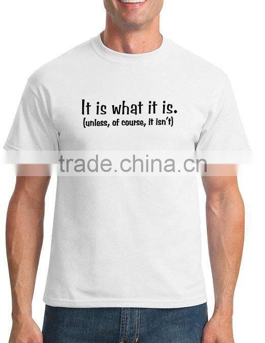 China manufacture 160gsm 100% Ring Spun Cotton Custom T shirt Printing