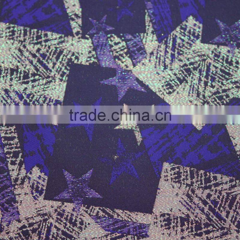 Custom Design Stars In Shining Dress Fabric