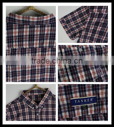 OEM/Wholesale High quality 100% cotton new man plaidn shirts