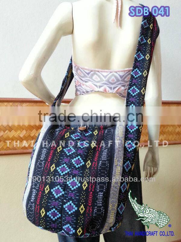 Thai Woven Fabrics Shoulder Hippie Boho Hobo Sling Crossbody