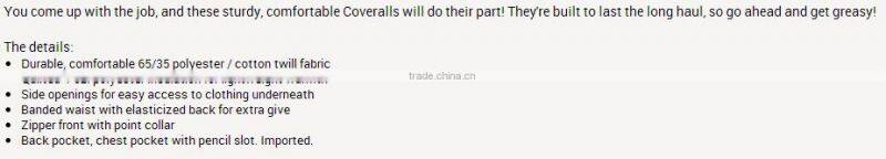 hotsale FR twill navy blue insulated coveralls