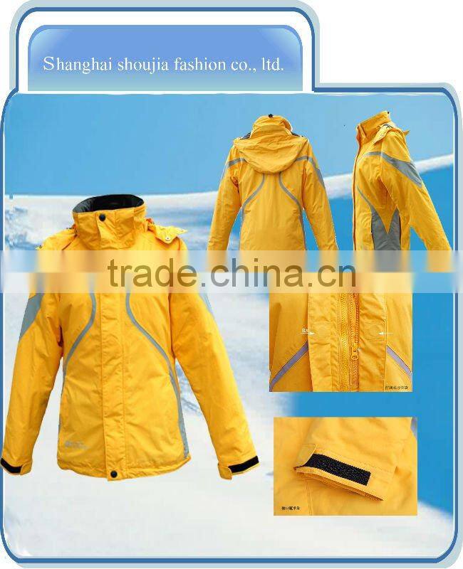 ski jacket design for men yellow ski jacket