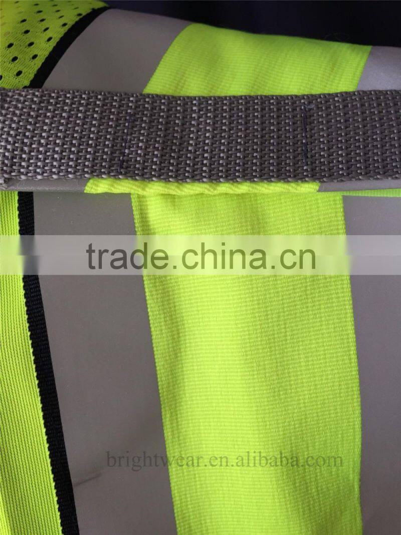 ANSI 107 public 5 point breakaway style yellow high visibility vest