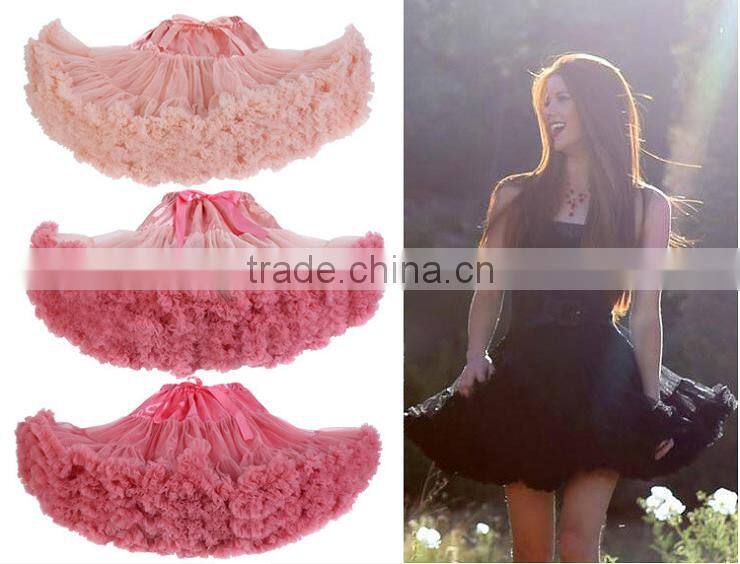 Cheap 2015 multi color summer boutique baby dance tutu skirts chiffon pettiskirt tutu newborn valentine petit skirt fluffy