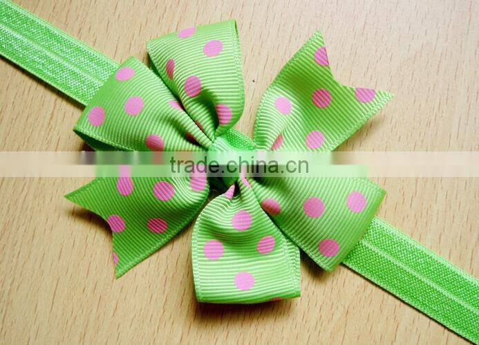 dot printed baby headband, fancy baby headbands