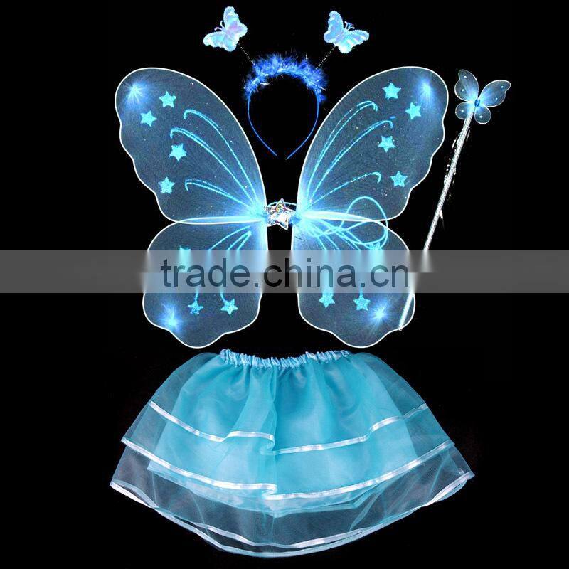 factory sale red color costume butterfly wings