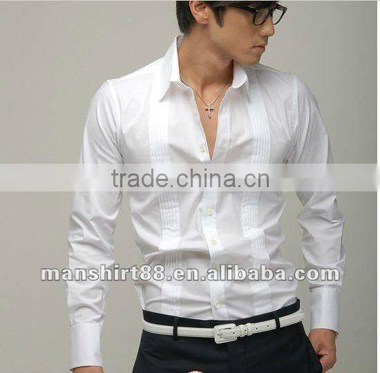 100%cotton white european spread collar formalwear tuxedos
