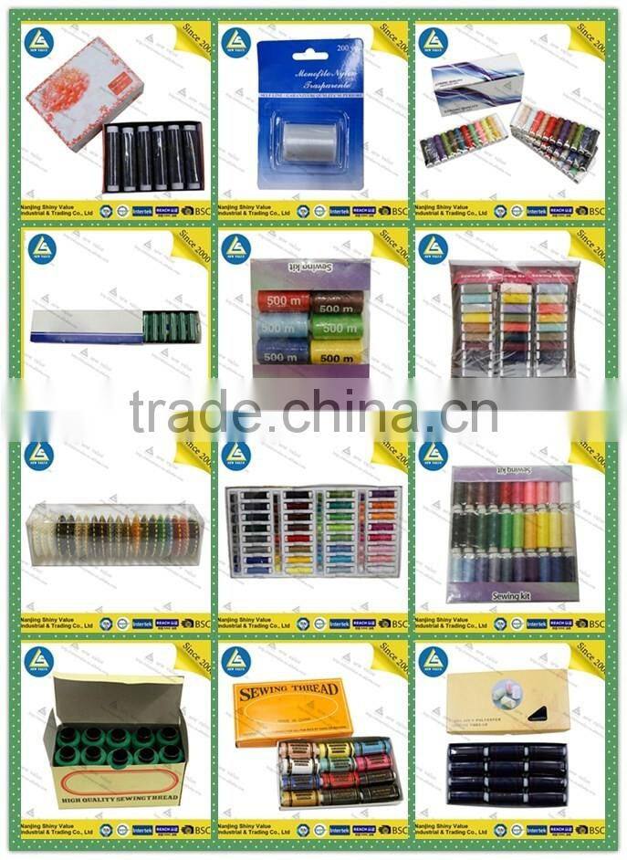 shinyvalue sewing supplies 40/2 poly sewing thread in Plastic pipe