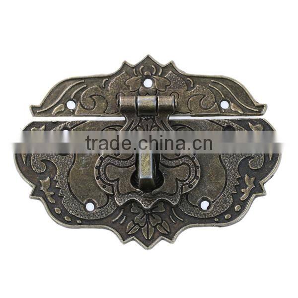 Cabinet Accessories Zinc Based Alloy Antique Bronze Pattern Carved Case Locks