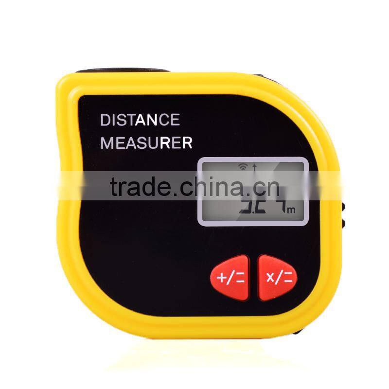 CP-3001 New mini tapeline-shaped ultrasonic distance meter with tape measure without Area/Volume calculator