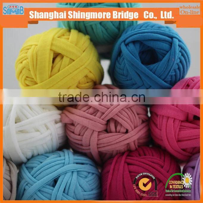 fancy yarn factory direct wholesale oeko tex standard quality soft textile t shirt yarn crochet yarn